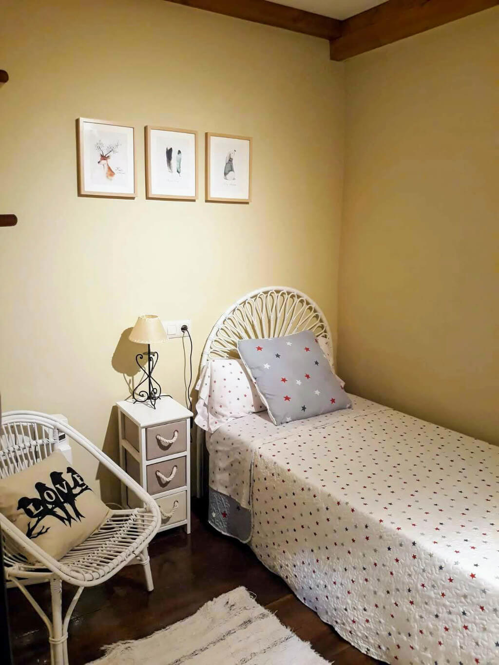 Habitación individual casa rural Fuentealdea - Villaviciosa